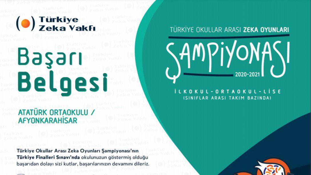 Türkiye Okullararası Zeka Oyunları Şampiyonası